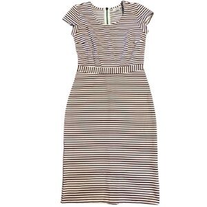 Downeast Burgundy Striped dress - Size: Small